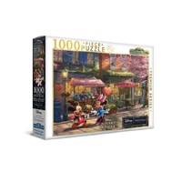 Thomas Kinkade Mickey and Minnie Sweetheart Cafe 1000pc