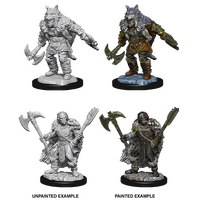 Half Orc Barbarian unpainted mini