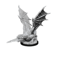 White Dragon Wyrmling unpainted mini