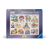 Crazy Cats A Cat's Year 1000pc