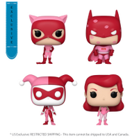 DC Comics: Valentines 2024 - Pink US Exclusive Pocket Pop! 4-Pack Heart Box