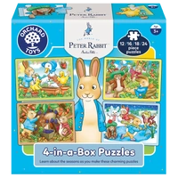 Peter Rabbit 4-in-a-Box Puzzles