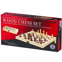 15" Wooden Folding Chess Set