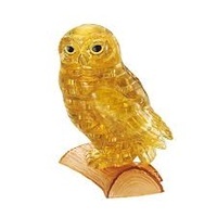Crystal Puzzle Gold Owl