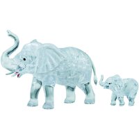 Crystal Puzzle Elephant and Baby