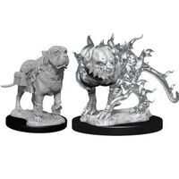 DND Mastiff and Shadow Mastiff Unpainted Mini