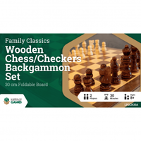 30cm Chess/Checkers/Backgammon Set