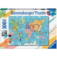 Map of the World 100pc