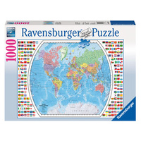 Political World Map 1000pc Jigsaw