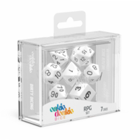 Solid White RPG Dice Set