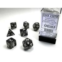 Chessex Translucent Smoke/White RPg Dice Set