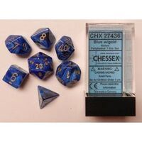 Chessex Vortex Blue/Gold RPG Dice Set