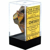 Chessex Lustrous Gold/Silver RPG Dice Set