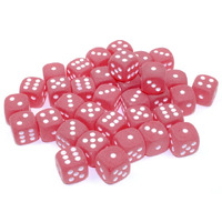 Chessex Frosted Red/White D6 Set