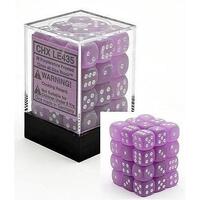 Chessex Purple/White Frosted D6 Dice Set