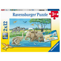 Baby Safari Animals 2x12pc