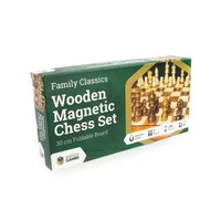 30cm Folding Wooden Magnetic Chess Set