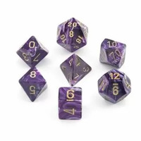 Chessex Vortex Purple/Gold RPG Dice Set