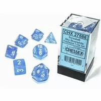 Chessex Borealis Sky Blue/White RPG Dice Set
