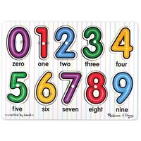 Lift and See Peg Puzzle - Numbers