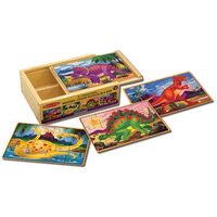 Wooden Puzzles in a Box - Dinosaurs
