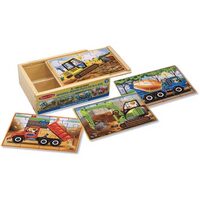 Wooden Jigsaw Puzzles in a box - Construction