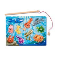 Wooden Magnetic Puzzle Fishing Game