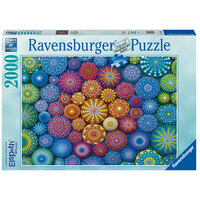Radiating Rainbow Mandalas 2000pc
