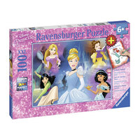 Charming Princesses 100pc inc Colouring pages