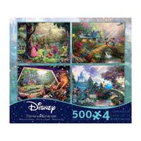 Disney Thomas Kinkade 4x500pc puzzles