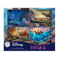 Disney Thomas Kinkade 4x500pc puzzles