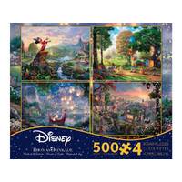 Disney Thomas Kinkade 4x500pc puzzles