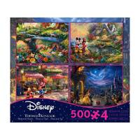 Disney Thomas Kinkade 4x500pc puzzles