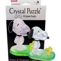 Crystal Puzzle Snoopy and Woodstock