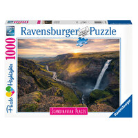 Haifoss Waterfall Iceland 1000pc