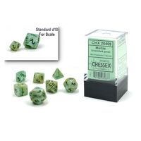 Marble Mini Green/Dark Green 7-Die Set